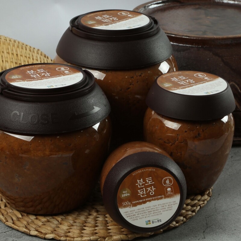 분토마을 영농조합법인 ,분토마을,콩익는 분토 된장900g+찹쌀고추장900g SET